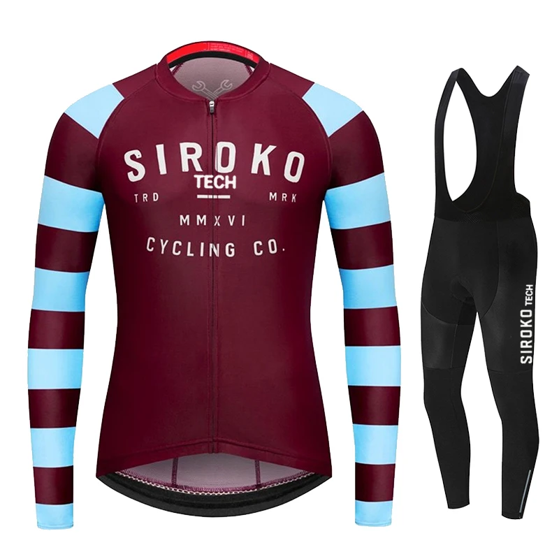 SIROKOTECH Spring Autumn Men Long Sleeve Bib Pants Set Uniform Shirt Road Mtb Wear Bike Cycling Jersey Suits Bicycle Clothing
SIROKOTECH Spring Autumn Men Long Sleeve Bib Pants Set Uniform Shirt Road Mtb Wear Bike Cycling Jersey Suits Bicycle Clothing