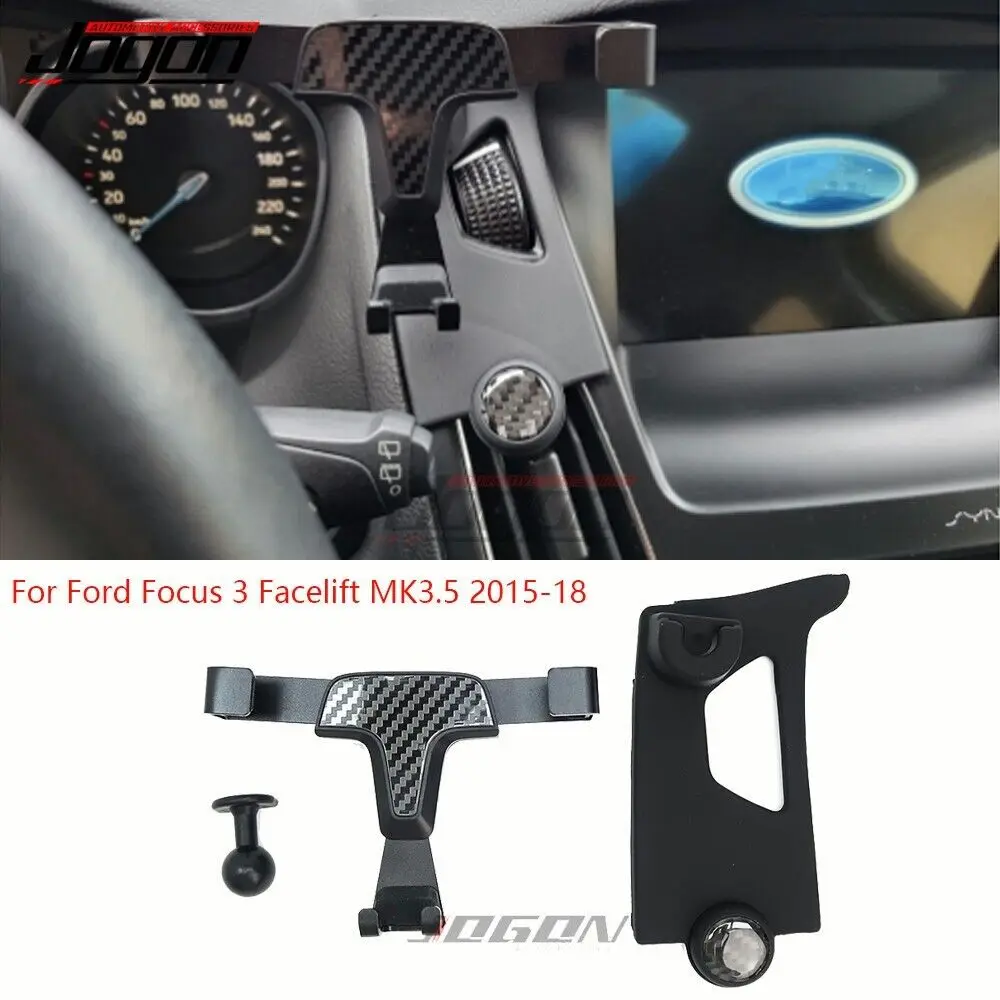 JOGON Car Phone Holder For Ford Focus 3 MK3.5 ST RS Exterior Accessories Carbon Fiber Look Air Vent Stand Mobile Cell Support
JOGON Car Phone Holder For Ford Focus 3 MK3.5 ST RS Exterior Accessories Carbon Fiber Look Air Vent Stand Mobile Cell Support