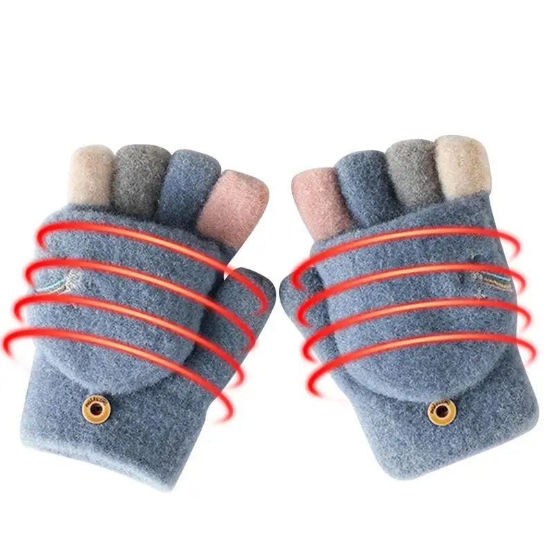 Knit Kids Fingerless Gloves Girls Winter Hand Wrist Warmer Flip Cover Children's Gloves Clamshell Gloves For Kids 2-15 Years
Knit Kids Fingerless Gloves Girls Winter Hand Wrist Warmer Flip Cover Children's Gloves Clamshell Gloves For Kids 2-15 Years