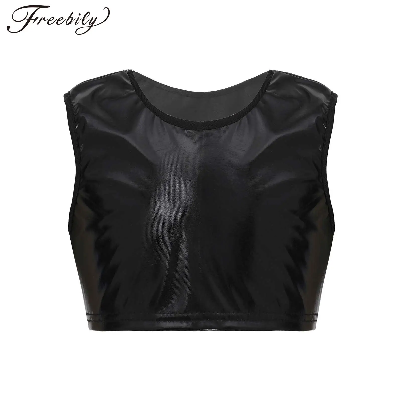 Kids Boys Girls Shiny Bronzing Cloth Crop Top Jazz Dance Costume Stage Performance Clothes Sleeveless Round Neck Vest Dancewear
Kids Boys Girls Shiny Bronzing Cloth Crop Top Jazz Dance Costume Stage Performance Clothes Sleeveless Round Neck Vest Dancewear