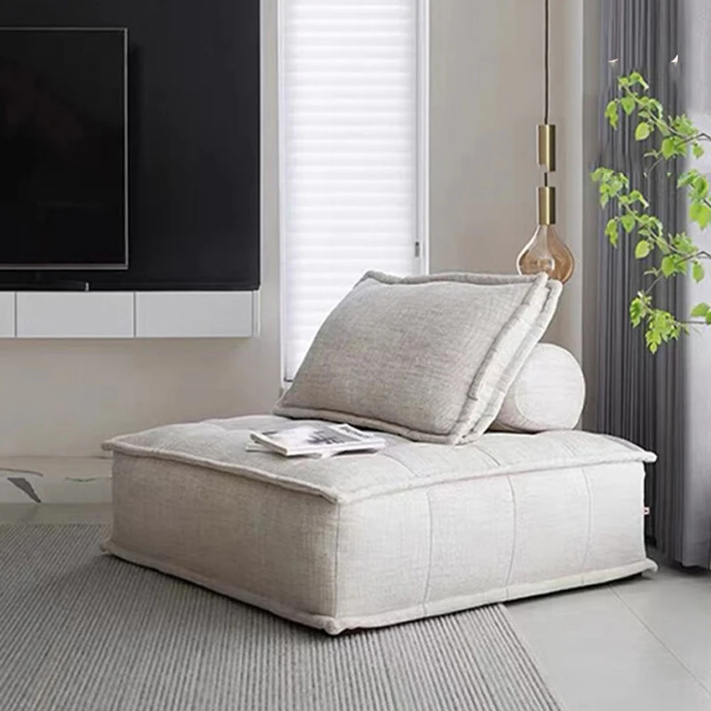 

Винтажный органайзер для дивана, минималистичный роскошный одноместный диван для взрослых, модуль татами, уникальная эргономичная мебель для гостиной