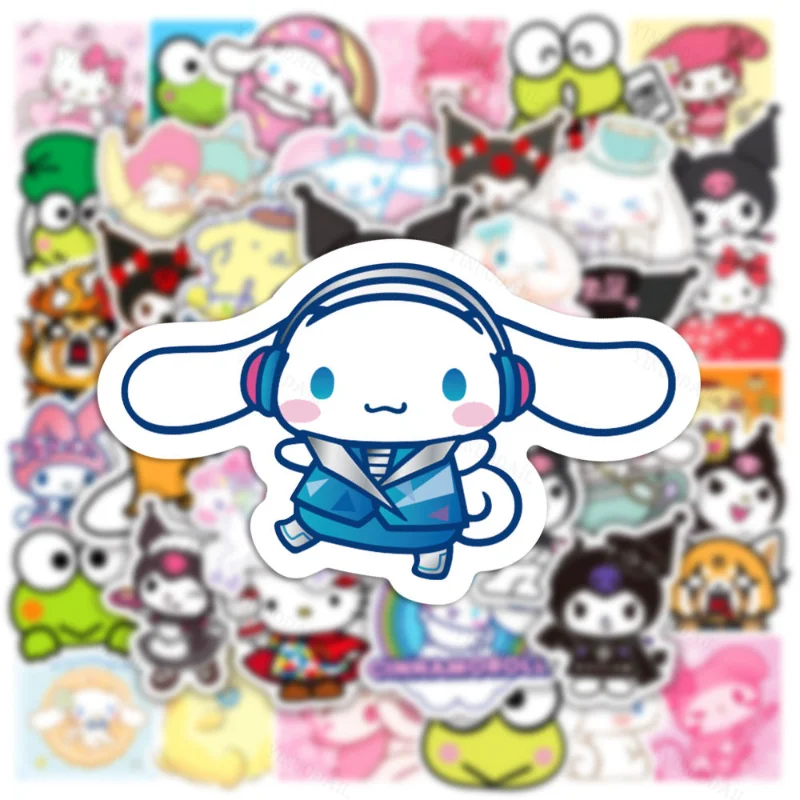200pcs Cute Kuromi Cinnamoroll My Melody Graffiti Sticker Hand Account Skateboard Decoration Anime Stickers Sanrio Stickers
200pcs Cute Kuromi Cinnamoroll My Melody Graffiti Sticker Hand Account Skateboard Decoration Anime Stickers Sanrio Stickers