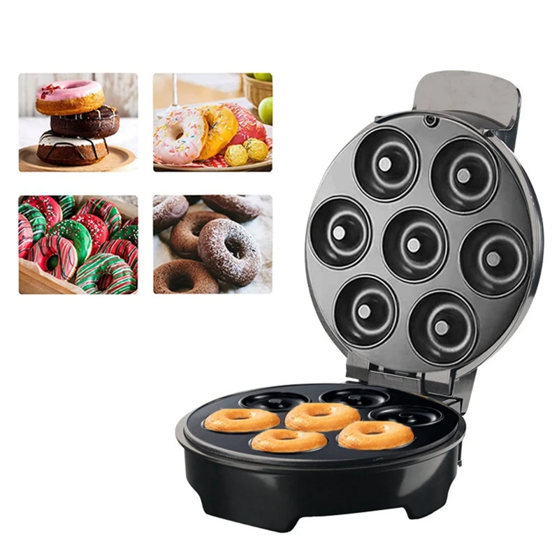 1PCS Electric Donut Machine 1000W Non-Stick Coated Kitchen Donut Maker Kids Snacks Desserts Breakfast Makes 7 Donuts US Plug 
1PCS Electric Donut Machine 1000W Non-Stick Coated Kitchen Donut Maker Kids Snacks Desserts Breakfast Makes 7 Donuts US Plug