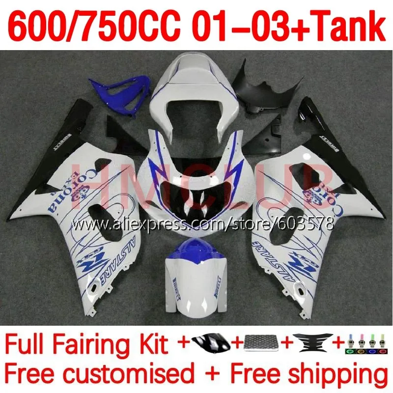 +Tank Injection For SUZUKI GSXR 750 600 CC blue glossy GSXR600 K1 GSXR750 01 02 03 GSXR-600 2001 2002 2003 OEM Fairing 179No.62
+Tank Injection For SUZUKI GSXR 750 600 CC blue glossy GSXR600 K1 GSXR750 01 02 03 GSXR-600 2001 2002 2003 OEM Fairing 179No.62