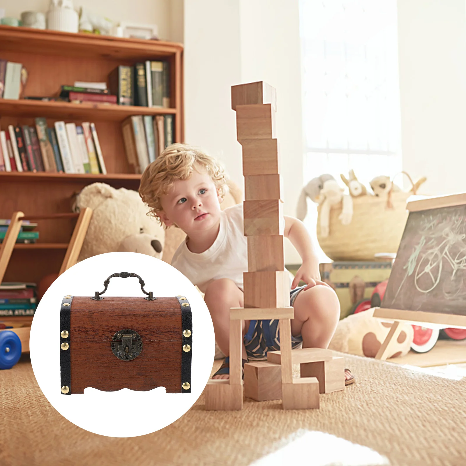 1 Pc Piggy Bank Storage Case Chic Box Children Treasures 
1 Pc Piggy Bank Storage Case Chic Box Children Treasures