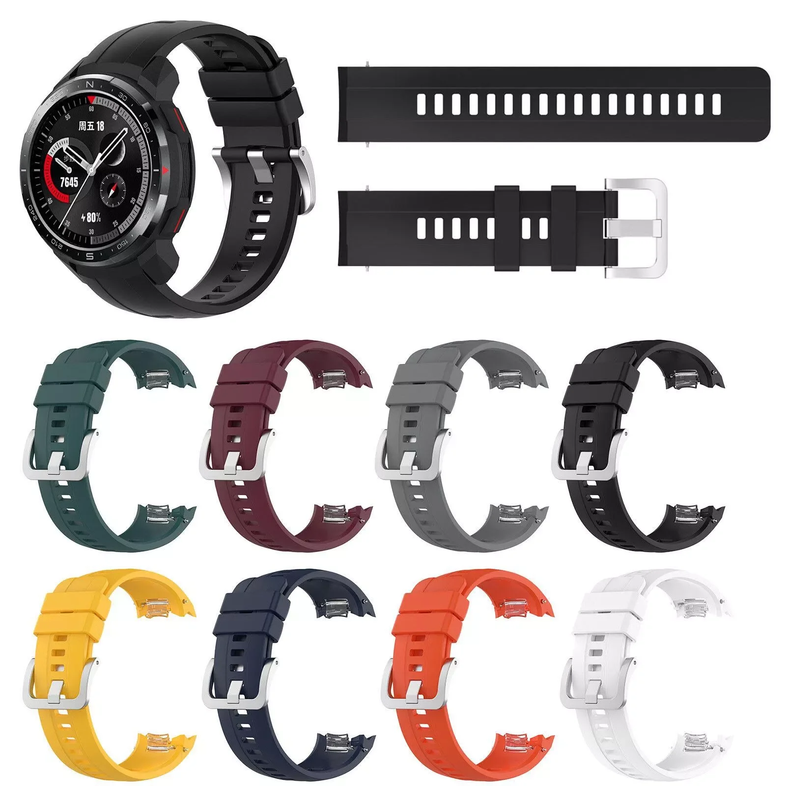 Silicone Strap For honor Gl0ry Watch G-S Pro Replacement Watch Band 2021 Fashion Soft Watchstrap Sport Watchband In Stock
Silicone Strap For honor Gl0ry Watch G-S Pro Replacement Watch Band 2021 Fashion Soft Watchstrap Sport Watchband In Stock