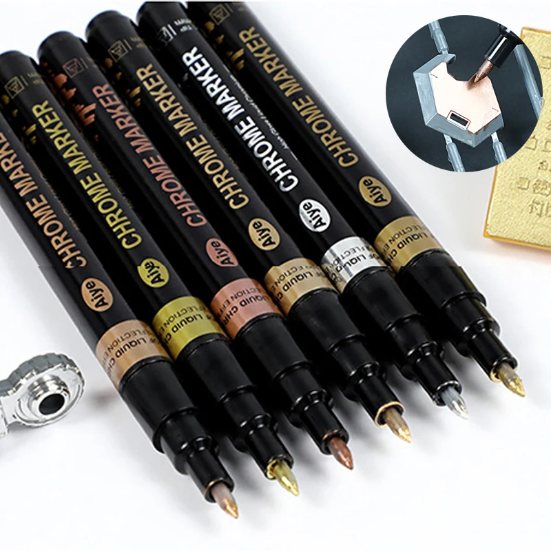 Waterproof Metallic Paint Painting Art Reflective Marker Pen Chrome Mirror Highlighter Craftwork Pen
Waterproof Metallic Paint Painting Art Reflective Marker Pen Chrome Mirror Highlighter Craftwork Pen