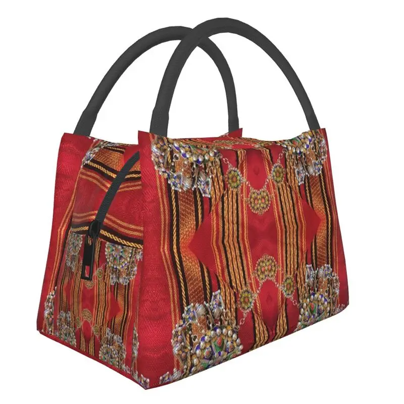 Kabyle Jewelry Portable Lunch Box for Women Leakproof Amazigh Geometric Cooler Thermal Food Insulated Lunch Bag Container
Kabyle Jewelry Portable Lunch Box for Women Leakproof Amazigh Geometric Cooler Thermal Food Insulated Lunch Bag Container