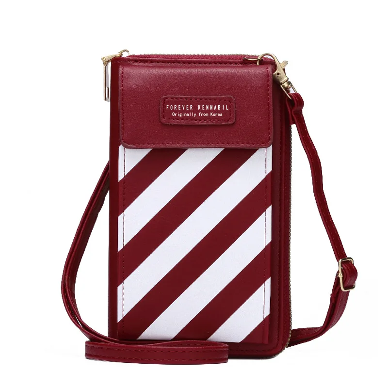 2022 New Long Women Wallets Zipper Snap Stripe Phone Shoulder Wallet Girls Bags Cute Quality PU Leather Coin Pocket Female Purse
2022 New Long Women Wallets Zipper Snap Stripe Phone Shoulder Wallet Girls Bags Cute Quality PU Leather Coin Pocket Female Purse