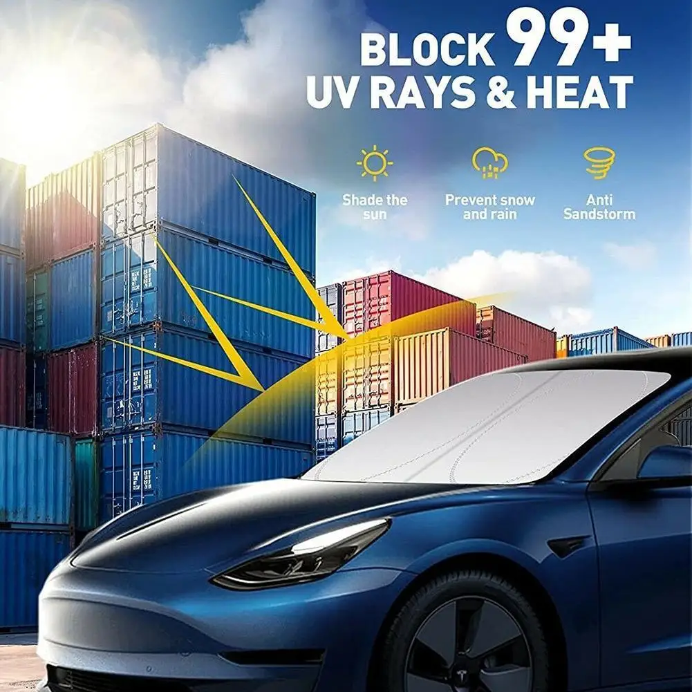 1pcs for Tesla Model 3 Y Car Windshield Sun Shade Covers Visors Auto Front Window Sunscreen Parasol Coche Sunshade Accessories
1pcs for Tesla Model 3 Y Car Windshield Sun Shade Covers Visors Auto Front Window Sunscreen Parasol Coche Sunshade Accessories