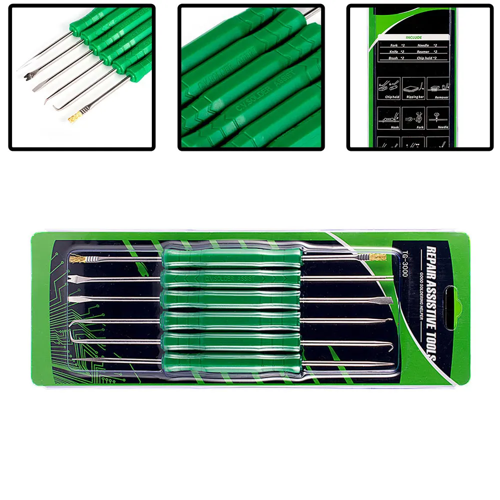 6pcs Double-head Desoldering Aid Tool Circuit Board Soldering Welding Auxiliary Tools PCB Cleaning Repair Tools
6pcs Double-head Desoldering Aid Tool Circuit Board Soldering Welding Auxiliary Tools PCB Cleaning Repair Tools