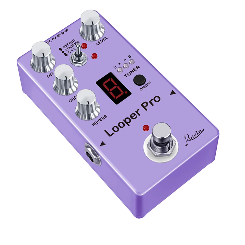Педаль для цифровых эффектов ROWIN Looper Pro 40s, циклическая запись, реверберация, задержка хора и тюнер, профессиональное и надежное решение
Педаль для цифровых эффектов ROWIN Looper Pro 40s, циклическая запись, реверберация, задержка хора и тюнер, профессиональное и надежное решение