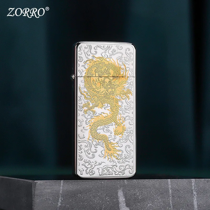 Zorro New Carved Chinese Style Kerosene Lighter Peony Chinese Dragon Carved Lighter Fashion Men's Gift Cigarette Accessories
Zorro New Carved Chinese Style Kerosene Lighter Peony Chinese Dragon Carved Lighter Fashion Men's Gift Cigarette Accessories