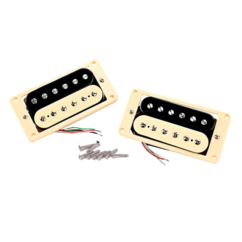 New High Output Pickup Electric Guitar Double Coil Bridge and Neck Pickups Ceramic Mini Humbuckers Guitar Pickup Replacement
New High Output Pickup Electric Guitar Double Coil Bridge and Neck Pickups Ceramic Mini Humbuckers Guitar Pickup Replacement