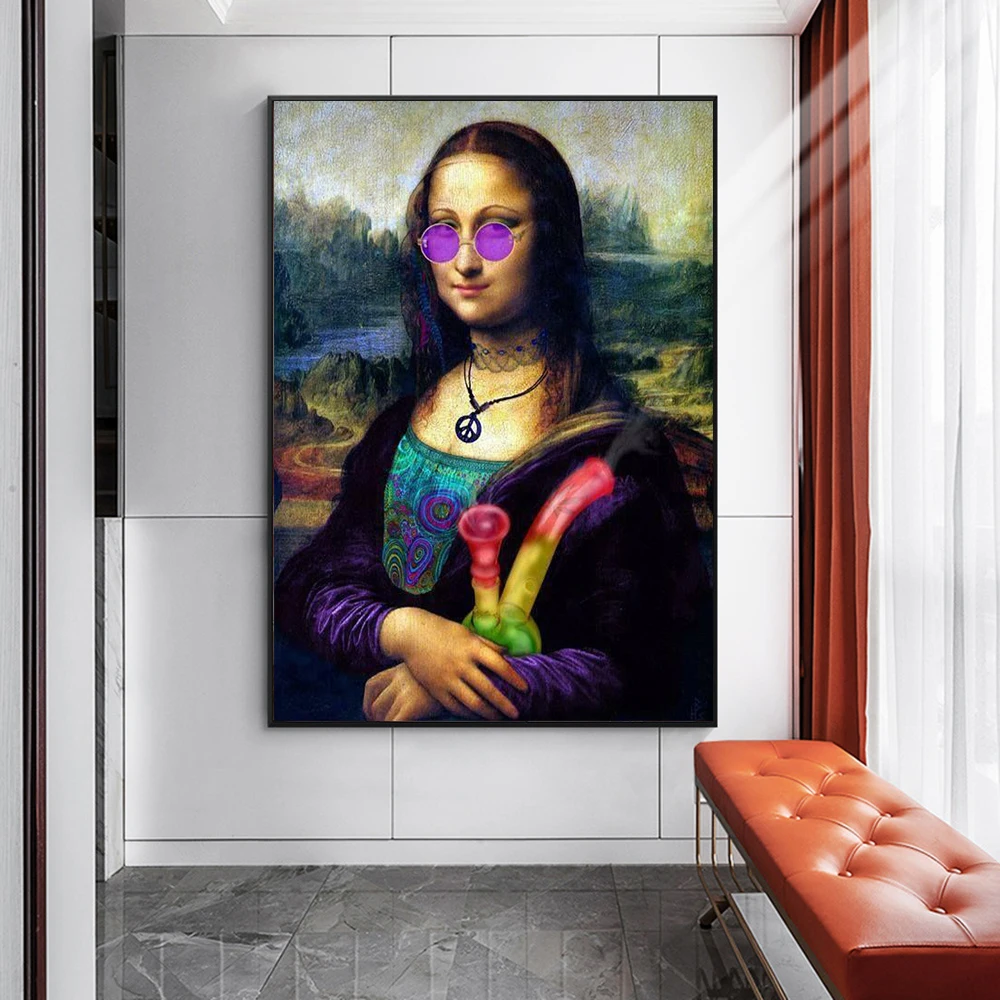 Creative Painting Mona Lisa Canvas Painting Wall Art Picture Funny Abstract Poster And Prints for Living Room Home Decor Cuadros
Creative Painting Mona Lisa Canvas Painting Wall Art Picture Funny Abstract Poster And Prints for Living Room Home Decor Cuadros
