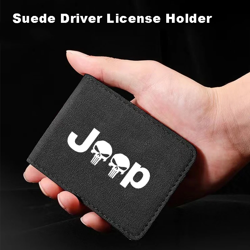 For JEEP Grand Cherokee Patriot Renegade Wrangler Compass Car Driver License Holder Suede Passport Cover Folder Auto Accessories
For JEEP Grand Cherokee Patriot Renegade Wrangler Compass Car Driver License Holder Suede Passport Cover Folder Auto Accessories