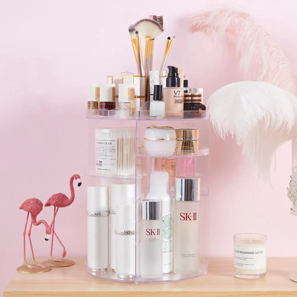 360 degree rotating makeup storage rack jewelry box cosmetic new fashion acrylic
360 degree rotating makeup storage rack jewelry box cosmetic new fashion acrylic