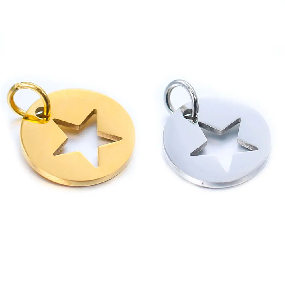 20Pcs Stainless Steel Dog ID Tag Round Hollow Star Charms Pendant Diy Earrings Necklace Bracelet Jewelry
20Pcs Stainless Steel Dog ID Tag Round Hollow Star Charms Pendant Diy Earrings Necklace Bracelet Jewelry