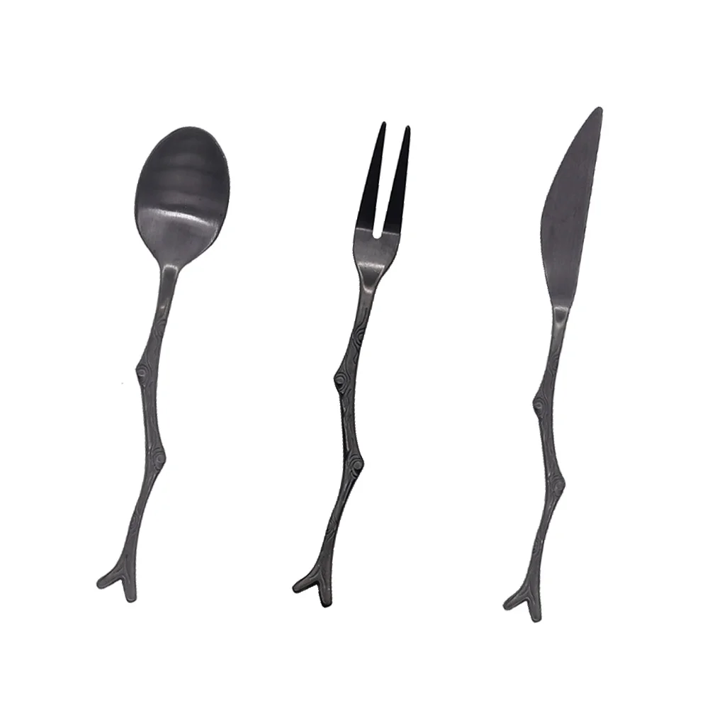 Set Spoon Dessert Fork Spoons Stainless Steel Coffeeflatware Forks Vintage Fruit Cutlery Silverware Kitchen Kit Blackutensil
Set Spoon Dessert Fork Spoons Stainless Steel Coffeeflatware Forks Vintage Fruit Cutlery Silverware Kitchen Kit Blackutensil