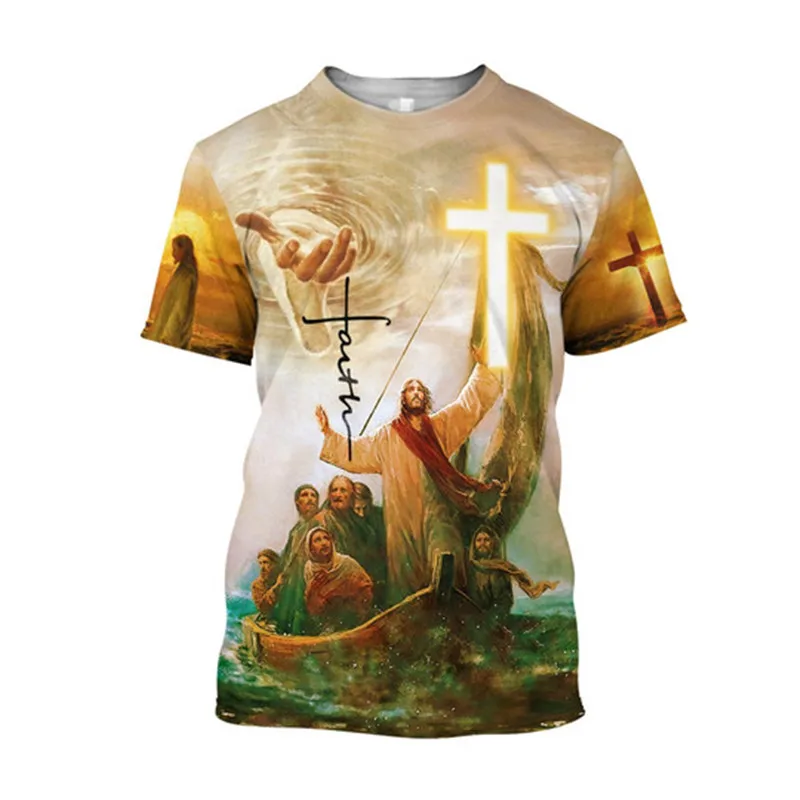 

Fashion Lion Series Pattern T-shirt 3D Print Casual Street Hip Hop Element Short Sleeve T-shirt Top
