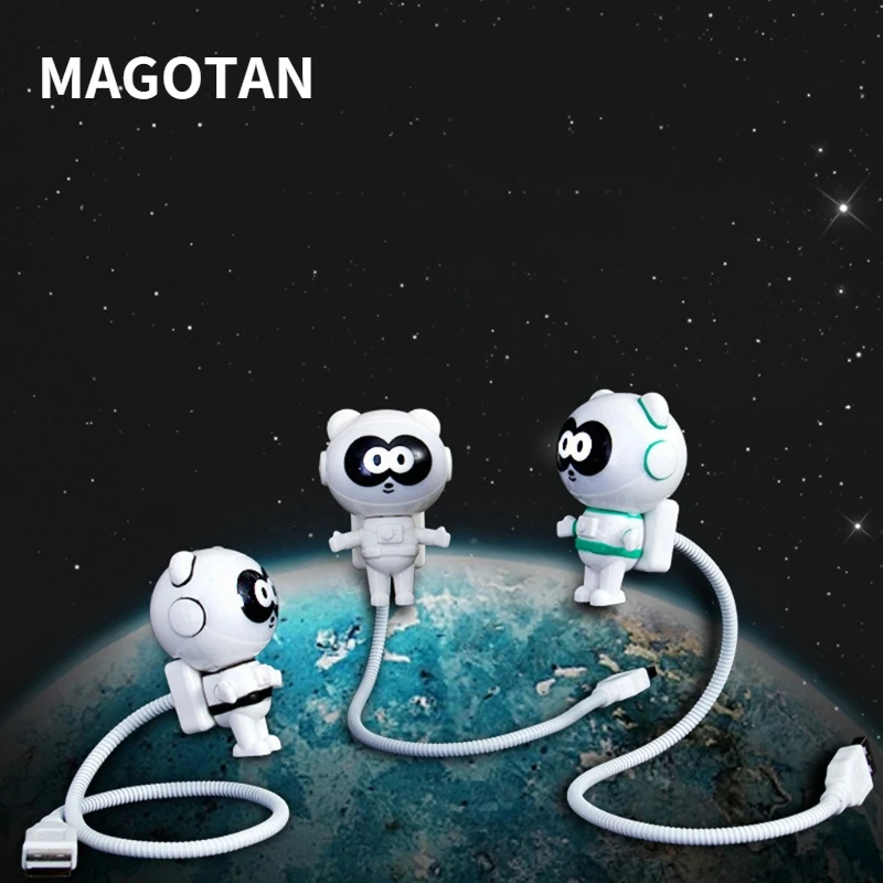 USB Night Light LED Astronaut Nightlight Reading Table Desk Space Decoration Lamp for Home Bedroom Computer Laptop Lighting
USB Night Light LED Astronaut Nightlight Reading Table Desk Space Decoration Lamp for Home Bedroom Computer Laptop Lighting