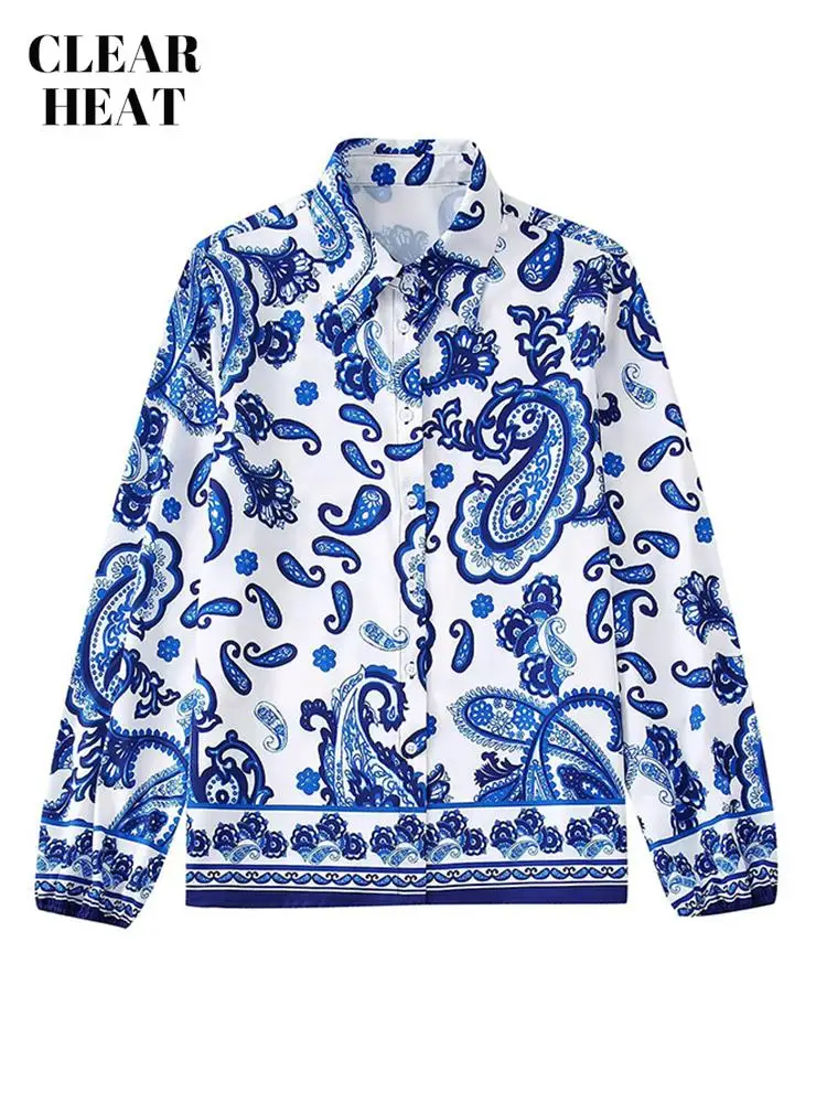 Women Tropical Colorful Floral Print Smock Blouse Shirt Double Breasted Long Sleeve Casual Shirts Office Lady Beach Loose Tops
Women Tropical Colorful Floral Print Smock Blouse Shirt Double Breasted Long Sleeve Casual Shirts Office Lady Beach Loose Tops