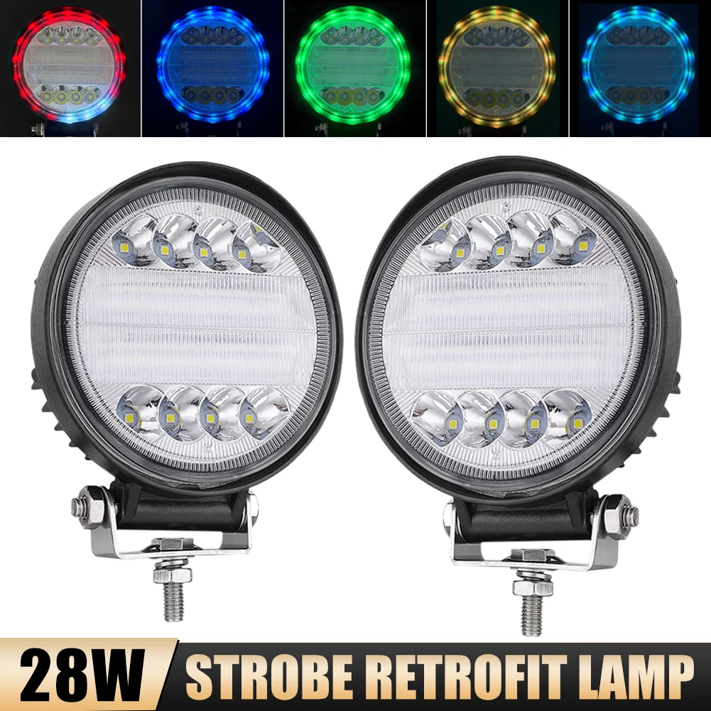 Strobe Running Light For Motorcycle Led RGB Color Changing Lighting Headlight Spotlight Pod Lamp Bar for ATV UTV Off-road Light
Strobe Running Light For Motorcycle Led RGB Color Changing Lighting Headlight Spotlight Pod Lamp Bar for ATV UTV Off-road Light