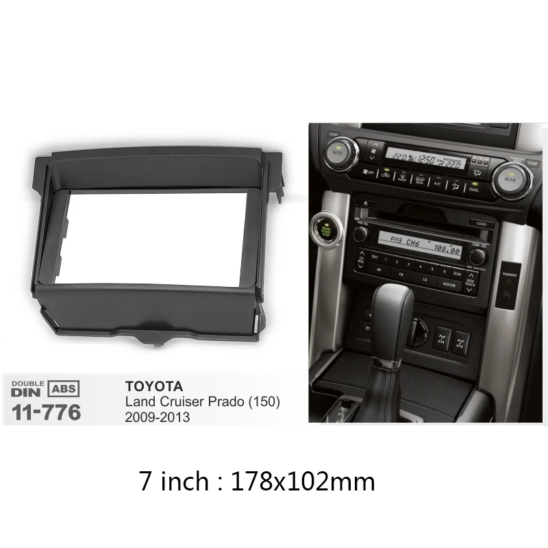 11-776 Автомобильная радиоустановка для Toyota Land Cruiser Prado 150 2009-2013, стереорамка для приборной панели, CD, установочный комплект
11-776 Автомобильная радиоустановка для Toyota Land Cruiser Prado 150 2009-2013, стереорамка для приборной панели, CD, установочный комплект