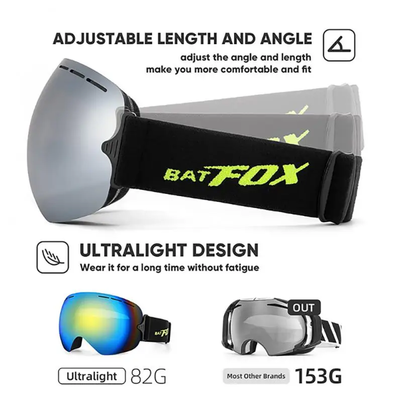 Ski Goggles Snow Glasses Men UV400 Anti-fog Coatings Snowmobile Snowboard Skiing Women Sunglasses Outdoor Winter Sport 2022
Ski Goggles Snow Glasses Men UV400 Anti-fog Coatings Snowmobile Snowboard Skiing Women Sunglasses Outdoor Winter Sport 2022