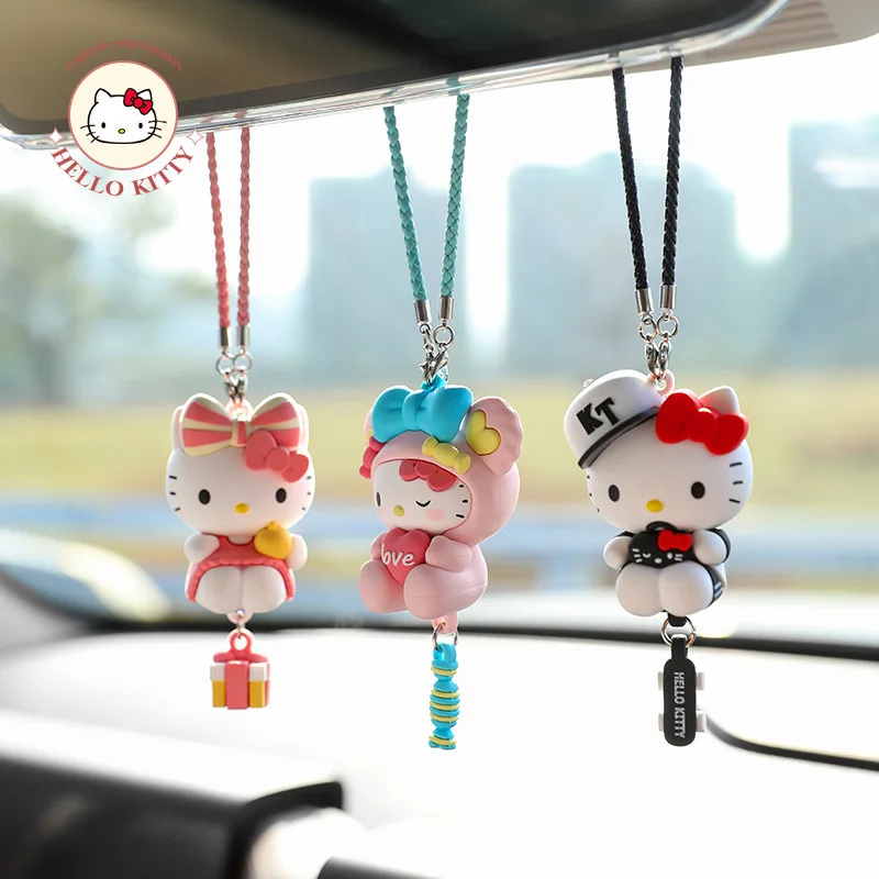 Kawaii Sanrioed Anime Kt Cat Pendant Auto Rearview Mirror Ornaments Cartoon Car Accessories Cute Keychain Car Key Ring Gift Toys
Kawaii Sanrioed Anime Kt Cat Pendant Auto Rearview Mirror Ornaments Cartoon Car Accessories Cute Keychain Car Key Ring Gift Toys
