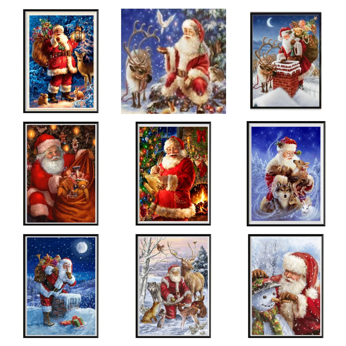 DIY diamond painting Santa Claus Mosaic snowman round diamond handmade cross stitch Mosaic decorative children's painted wallpap
DIY diamond painting Santa Claus Mosaic snowman round diamond handmade cross stitch Mosaic decorative children's painted wallpap