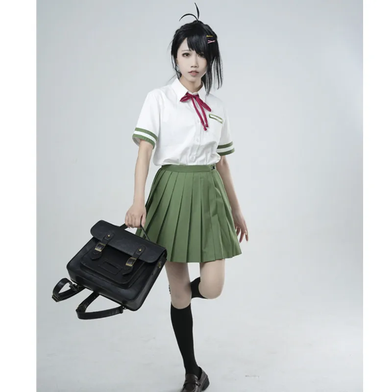 

Anime Suzume No Tojimari Cosplay Costume Iwado Suzume Cosplay JK Uniforms Shirt Skirt Suit Halloween Costumes For Women