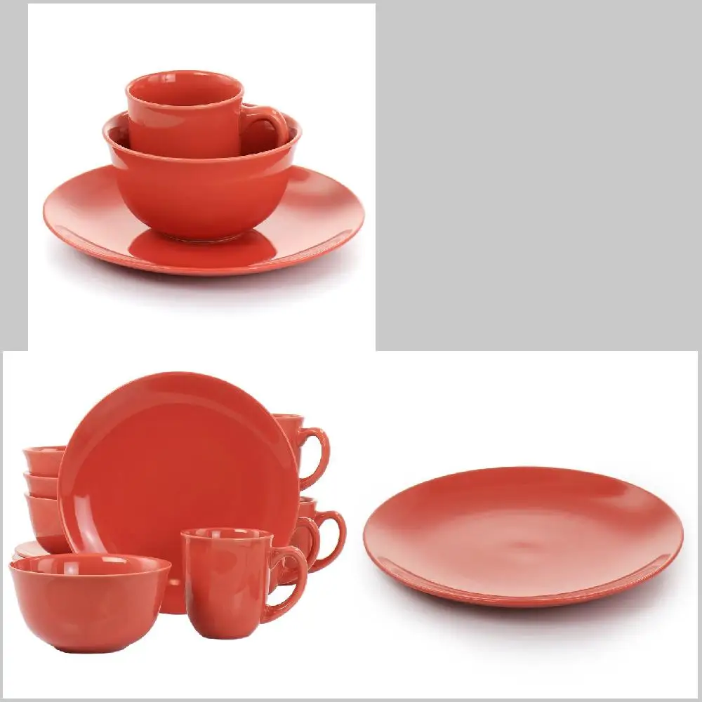 Charming Red 12Pc Perfect Round Stoneware Dinnerware Set for Home & Family Gatherings - Ideal for Any Occasion
Charming Red 12Pc Perfect Round Stoneware Dinnerware Set for Home & Family Gatherings - Ideal for Any Occasion