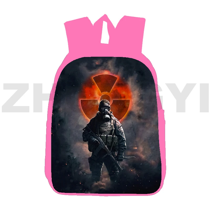 

High Capacity S.T.A.L.K.E.R. 2 Heart of Game Bookbag 12/16 Inch Kid Cartoon Stalker 2 Shadow Schoolbag 3D Travel Leisure Satchel