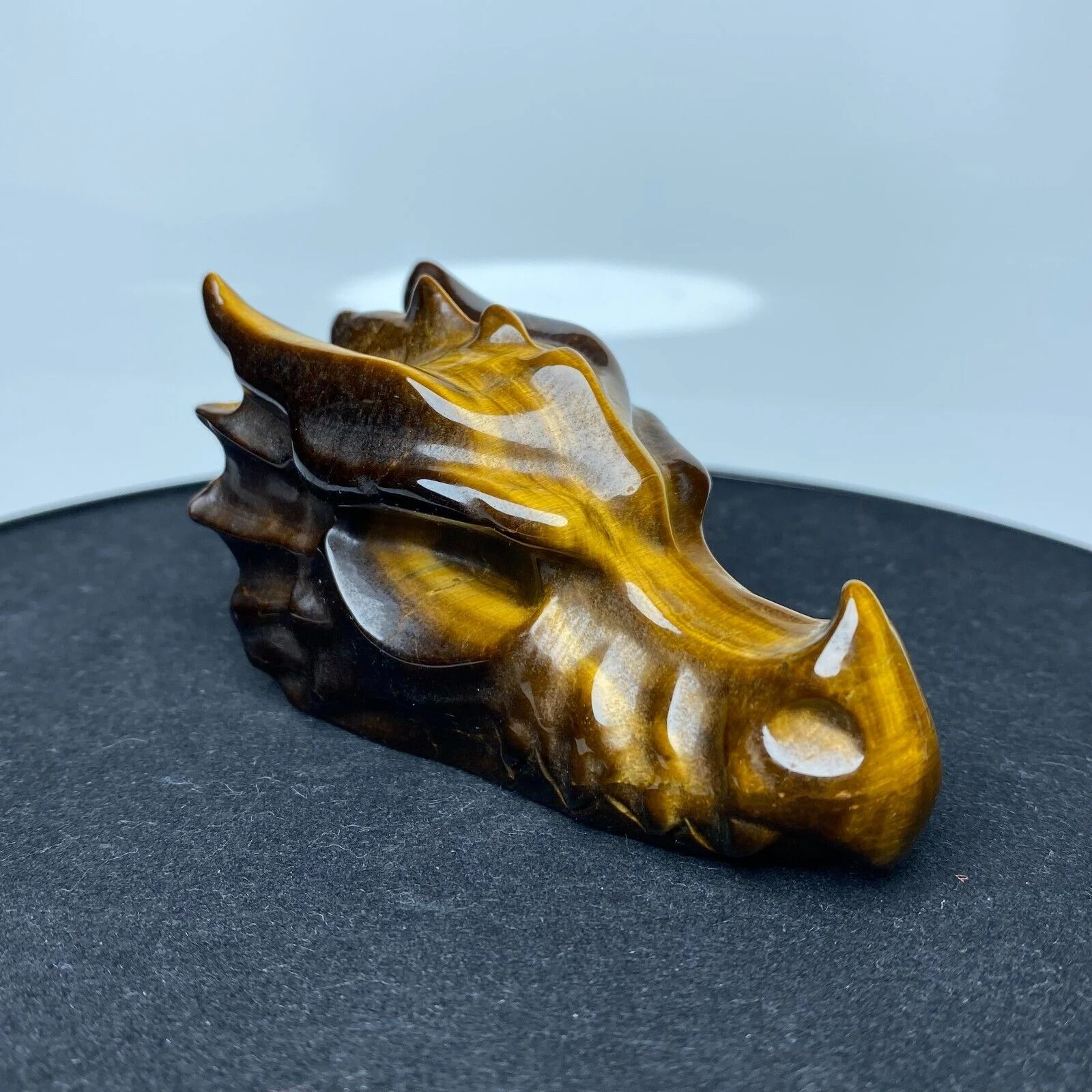 Natural Tiger's Eye Stone Carving Polished Dragon Head Agate Stone Dragon Head Bone Crystal Mineral Reiki Healing Home
Natural Tiger's Eye Stone Carving Polished Dragon Head Agate Stone Dragon Head Bone Crystal Mineral Reiki Healing Home