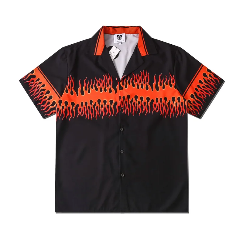 2021 Summer New Men Casual Flame Print Shirt Lovers Fashion Short Sleeve Cool Thin Loose Hawaiian Beach Harajuku Lapel Shirts
2021 Summer New Men Casual Flame Print Shirt Lovers Fashion Short Sleeve Cool Thin Loose Hawaiian Beach Harajuku Lapel Shirts