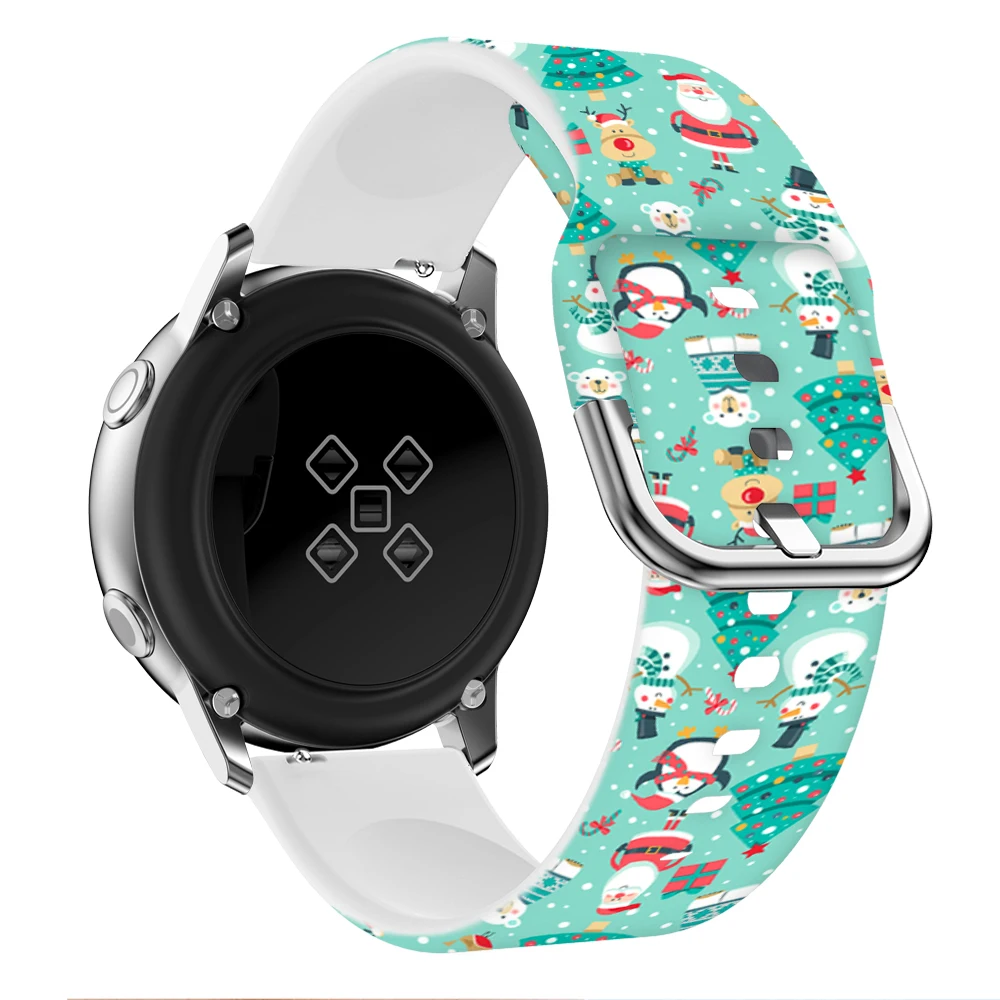 20mm 22mm Silicone Band For Samsung Galaxy Watch 4/Huawei Watch 3/Amazfit GTR Festive Style Bracelet Wristband For Active 2 band
20mm 22mm Silicone Band For Samsung Galaxy Watch 4/Huawei Watch 3/Amazfit GTR Festive Style Bracelet Wristband For Active 2 band