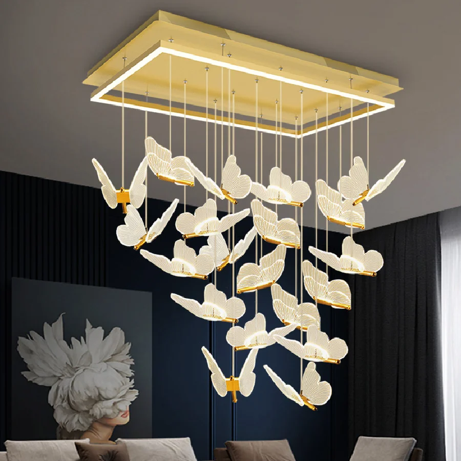 Modern LED Square Butterfly Chandelier Nordic Restaurant Bedroom Simple Creative Entrance Cloakroom Chandelier
Modern LED Square Butterfly Chandelier Nordic Restaurant Bedroom Simple Creative Entrance Cloakroom Chandelier