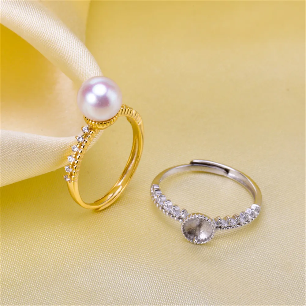 Wholesale Silver Beaded Ring Setting Blank Jewelry Parts Adjustable Size DIY Making Accessories No Pearl
Wholesale Silver Beaded Ring Setting Blank Jewelry Parts Adjustable Size DIY Making Accessories No Pearl