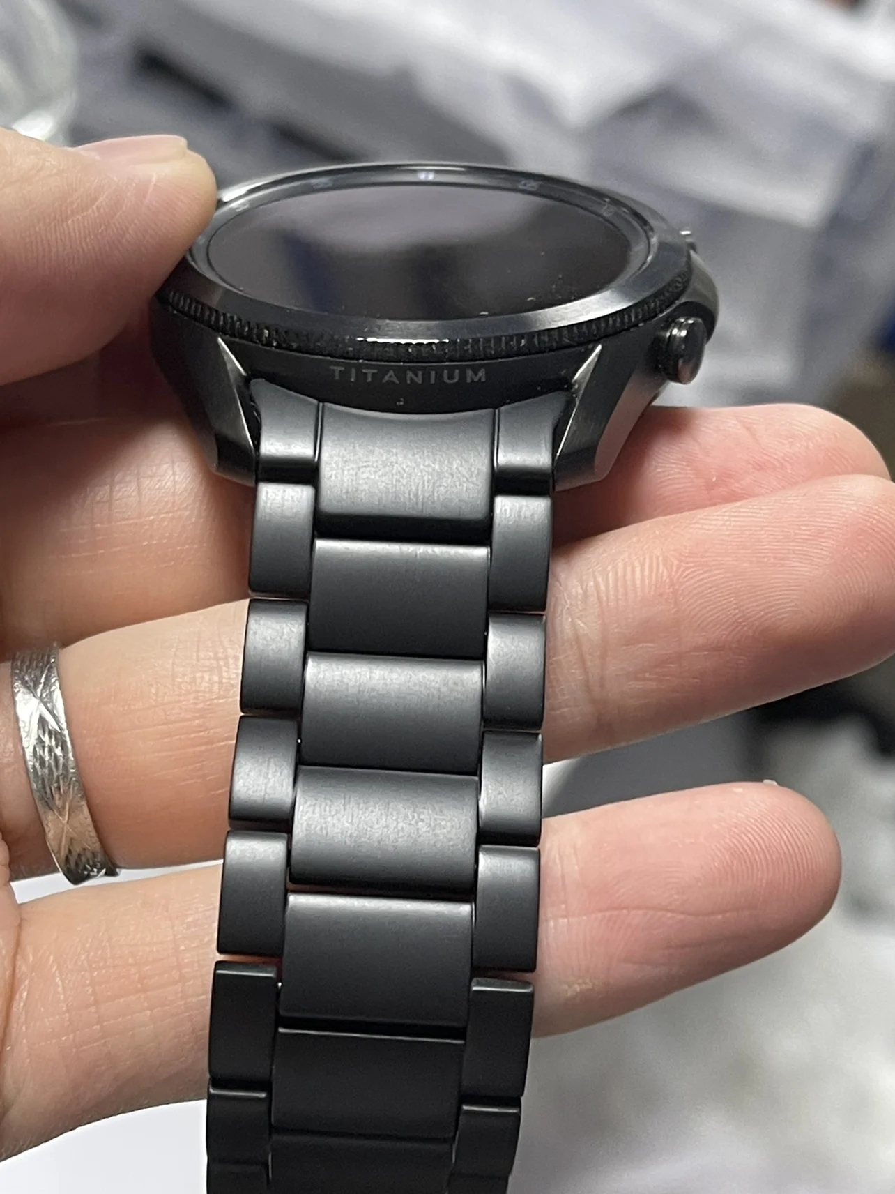 For Samsung Galaxy Watch 4 Classic 46mm 44mm 40mm Bands, No Gaps 20mm Titanium Metal Watch Strap Smartwatch, Black Silver
For Samsung Galaxy Watch 4 Classic 46mm 44mm 40mm Bands, No Gaps 20mm Titanium Metal Watch Strap Smartwatch, Black Silver