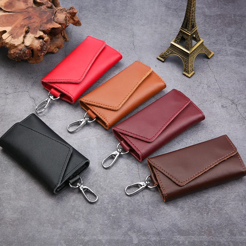 Genuine Leather Keychain Men Women Key Holder Organizer Pouch Cow Split Car Key Wallet Housekeeper Key Case Mini Card Bag
Genuine Leather Keychain Men Women Key Holder Organizer Pouch Cow Split Car Key Wallet Housekeeper Key Case Mini Card Bag