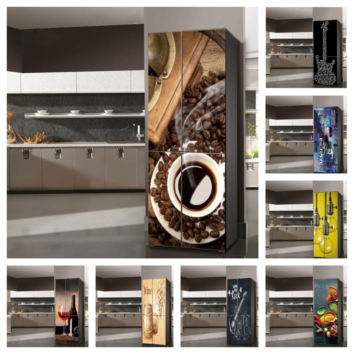 3D Coffee Cup Refrigerator Sticker Self-adhesive Waterproof Door Sticker Poster Kitchen Fridge Cover Decal Home Art Decoration
3D Coffee Cup Refrigerator Sticker Self-adhesive Waterproof Door Sticker Poster Kitchen Fridge Cover Decal Home Art Decoration