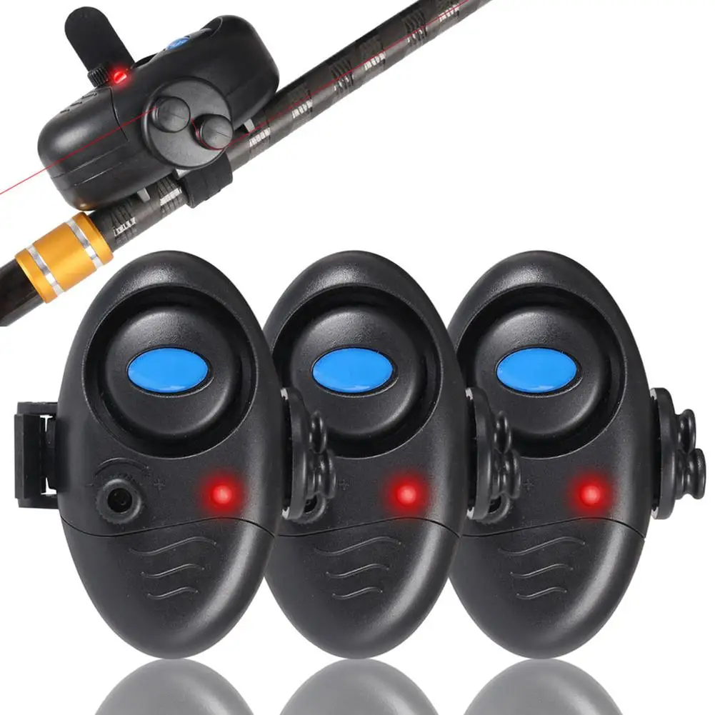 3pcs Fishing Bite Alarm Adjustable With Battery Sound Volume Electronic Fish Rod Bait Alert Indicator Fishing Gear Supplies
3pcs Fishing Bite Alarm Adjustable With Battery Sound Volume Electronic Fish Rod Bait Alert Indicator Fishing Gear Supplies