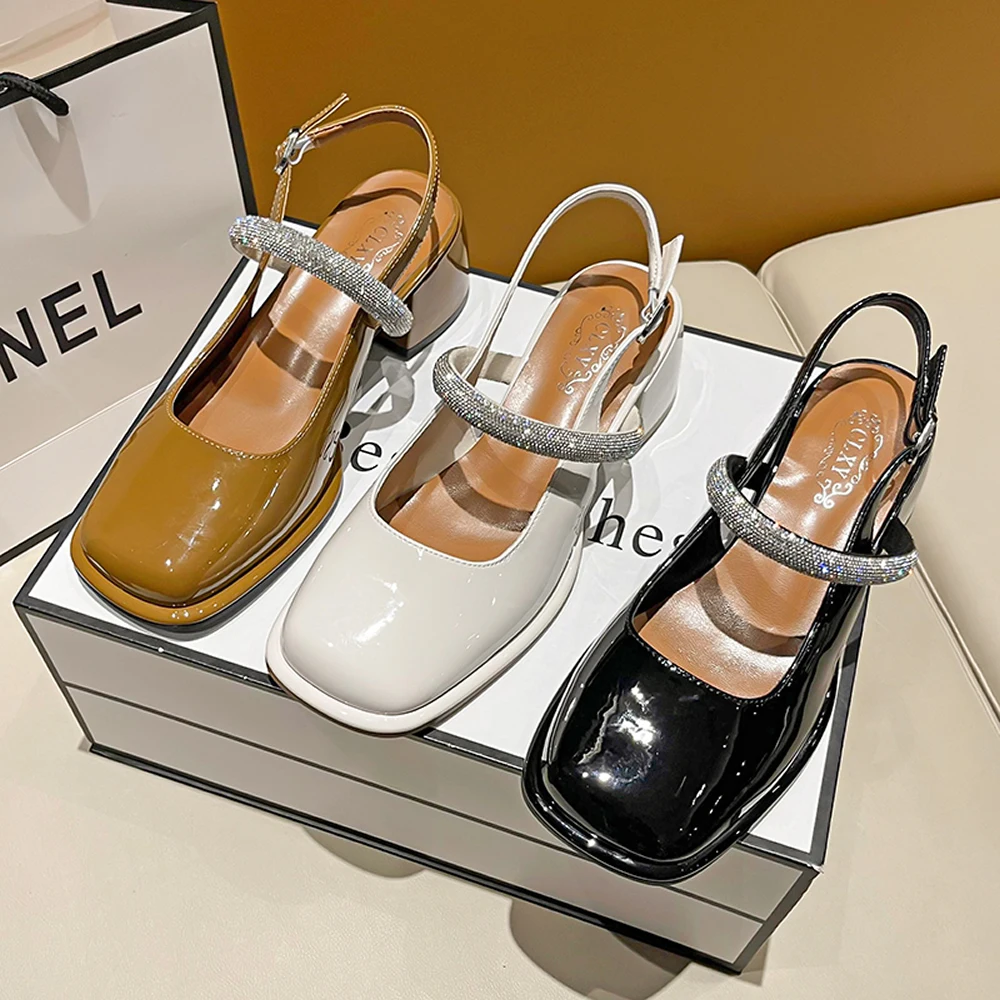 French Baotou single shoe women 2023 summer new high-heeled high heel sandals thick heel Mary Jane women's shoes
French Baotou single shoe women 2023 summer new high-heeled high heel sandals thick heel Mary Jane women's shoes