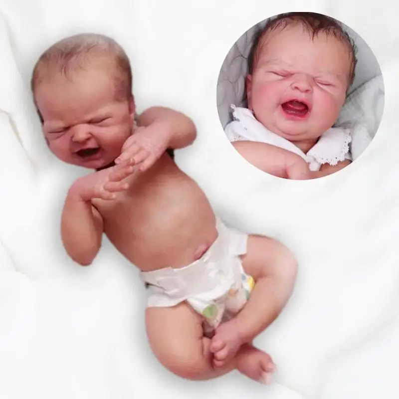 19inch Cute Doll Kit Soft Silicone Material Unpainted Reborn Kit With Cloth Body Birthday Gift For Girls 
19inch Cute Doll Kit Soft Silicone Material Unpainted Reborn Kit With Cloth Body Birthday Gift For Girls