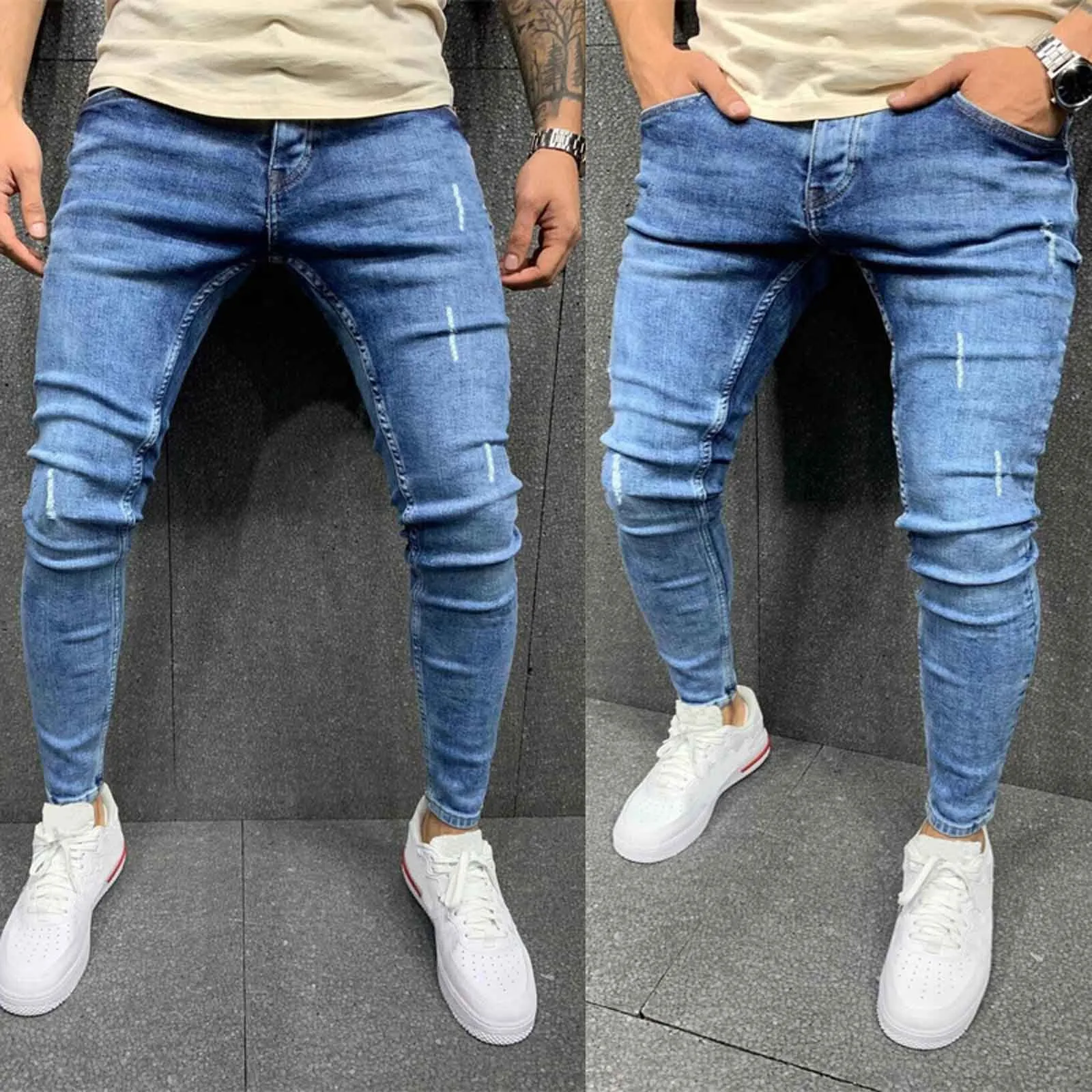 Zipper Work Denim Men Hip Wash Hole Jeans Pants Hop Trousers Striped Vintage Men's pants
Zipper Work Denim Men Hip Wash Hole Jeans Pants Hop Trousers Striped Vintage Men's pants