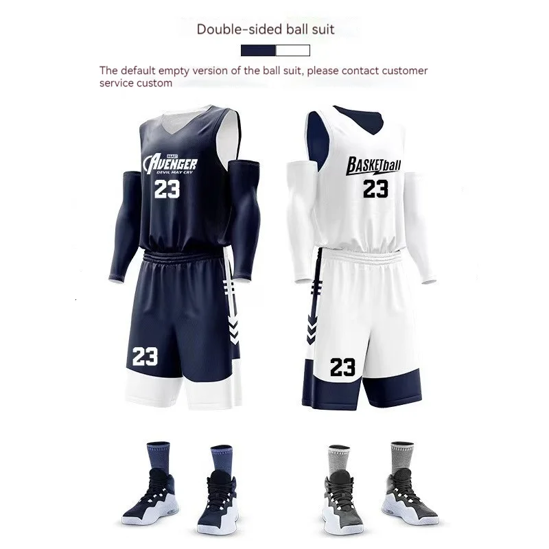 Customized high-quality men's basketball uniform set double-sided jersey quick drying sports professional team basketball jersey
Customized high-quality men's basketball uniform set double-sided jersey quick drying sports professional team basketball jersey