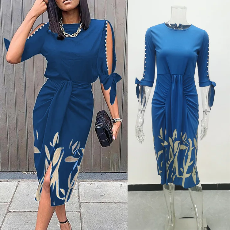Women Elegant O-Neck Draped Hollow Out Half Sleeve Long Dress Retro Leaves Print Party Dresses Feminine Clothes Y2k Clothes Sexy
Women Elegant O-Neck Draped Hollow Out Half Sleeve Long Dress Retro Leaves Print Party Dresses Feminine Clothes Y2k Clothes Sexy