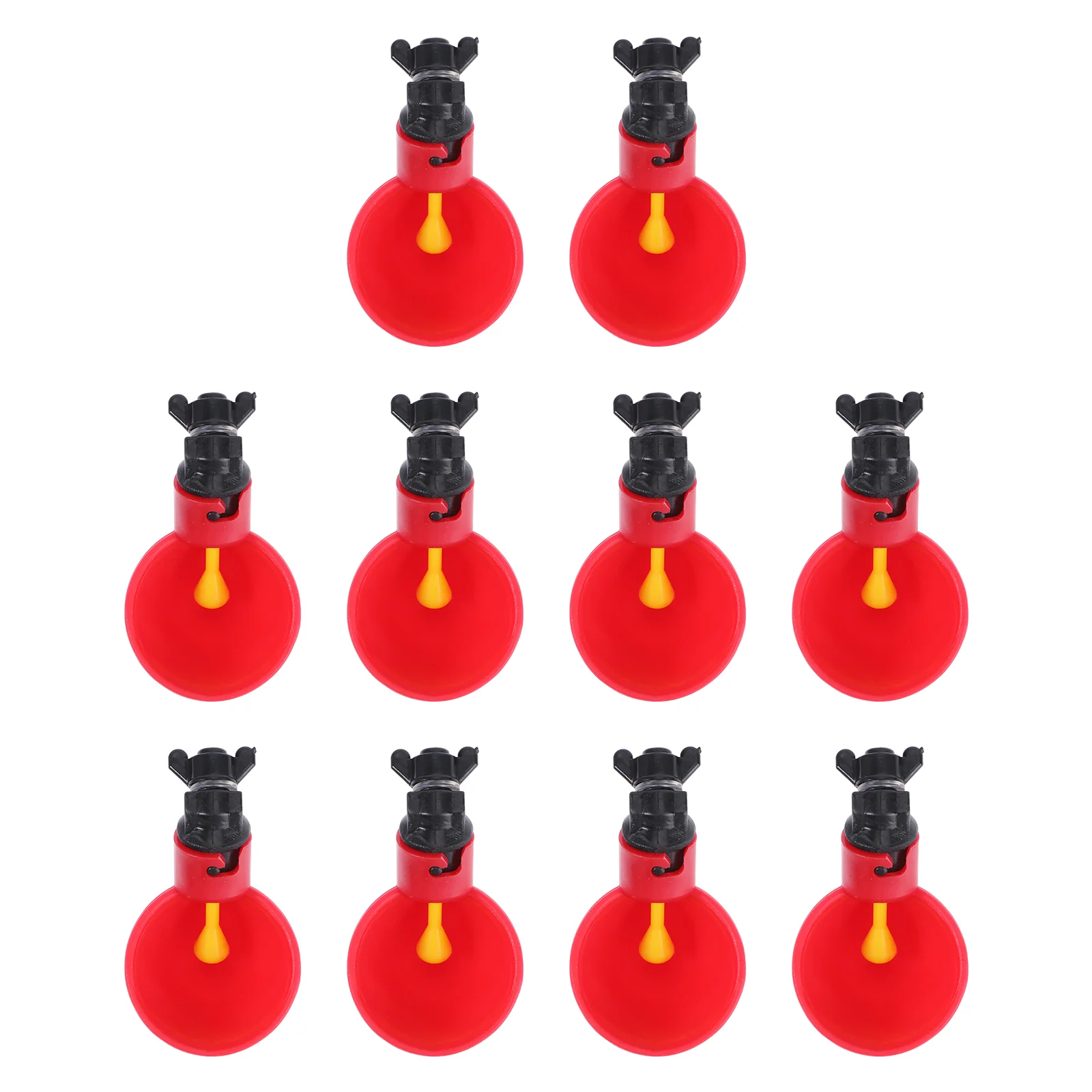 10 PCS Poultry Drinking Cups Bird Waterer Duck Drinking Dispenser Quail Self Waterers Chicken Waterer Chick Feeder
10 PCS Poultry Drinking Cups Bird Waterer Duck Drinking Dispenser Quail Self Waterers Chicken Waterer Chick Feeder