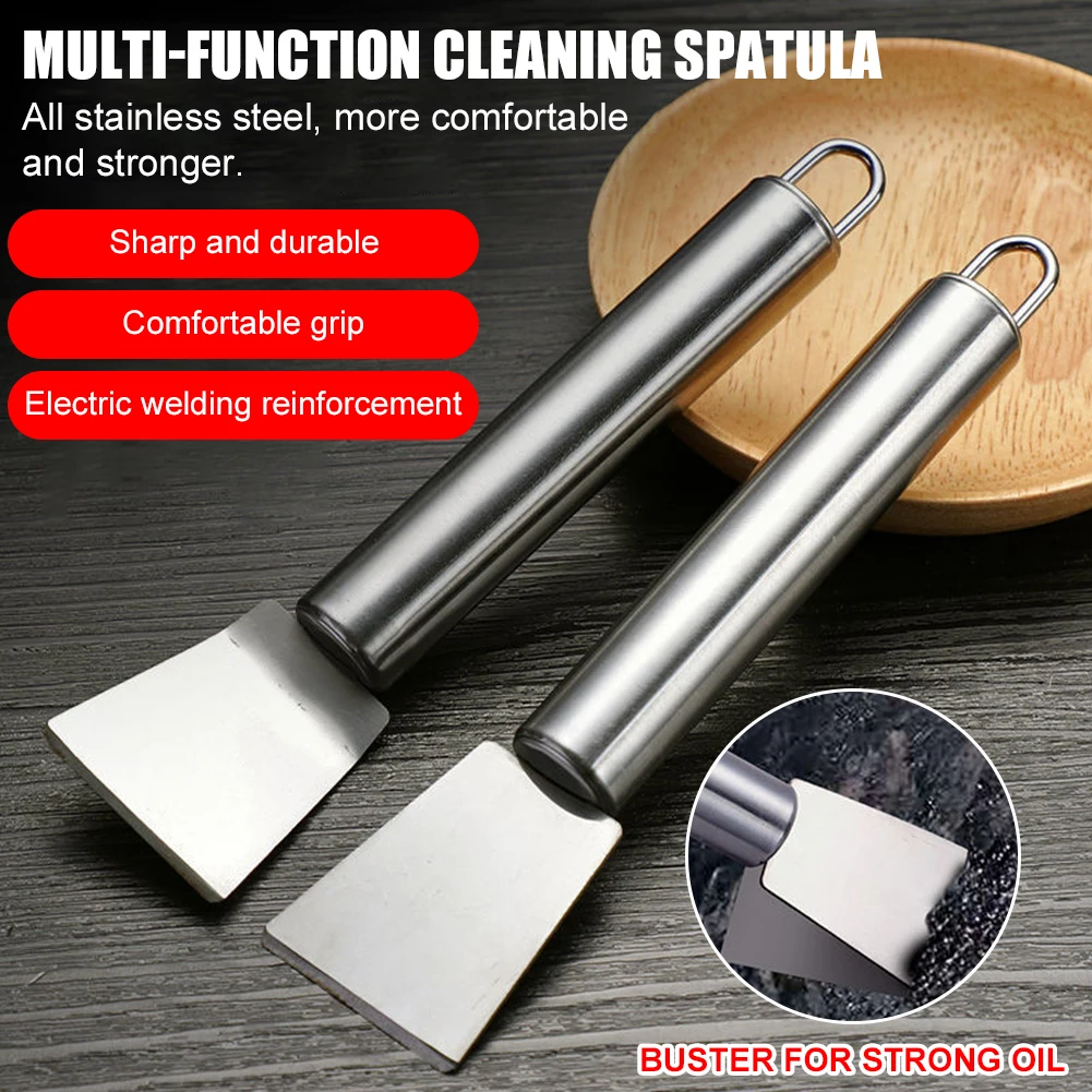 Multifunctional Kitchen Cleaning Spatula Scraper Stainless Steel Ice Defrosting Remover Oil Stain Cleaning Tool Accessories Ship
Multifunctional Kitchen Cleaning Spatula Scraper Stainless Steel Ice Defrosting Remover Oil Stain Cleaning Tool Accessories Ship